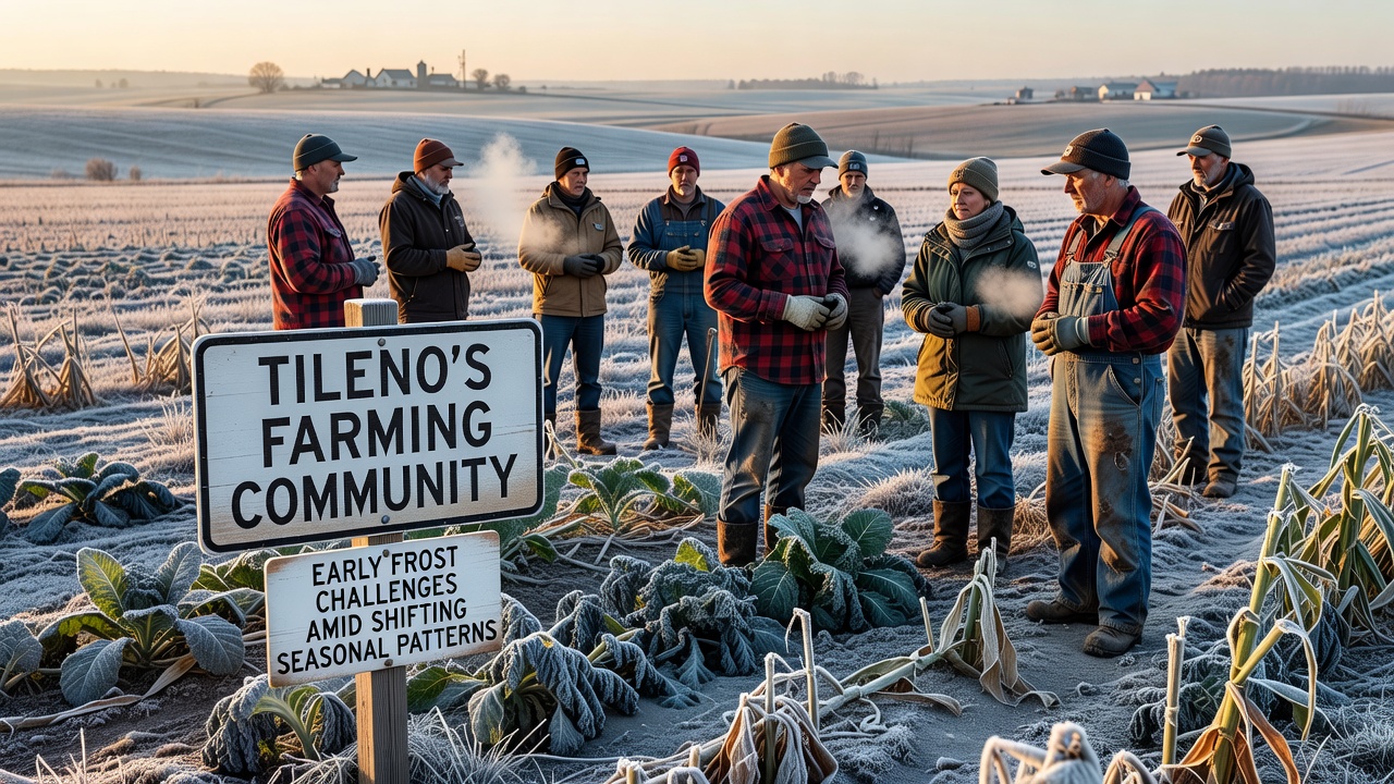 Tileno's Farming Community Confronts Early Frost Challenges Amid Shifting Seasonal Patterns
